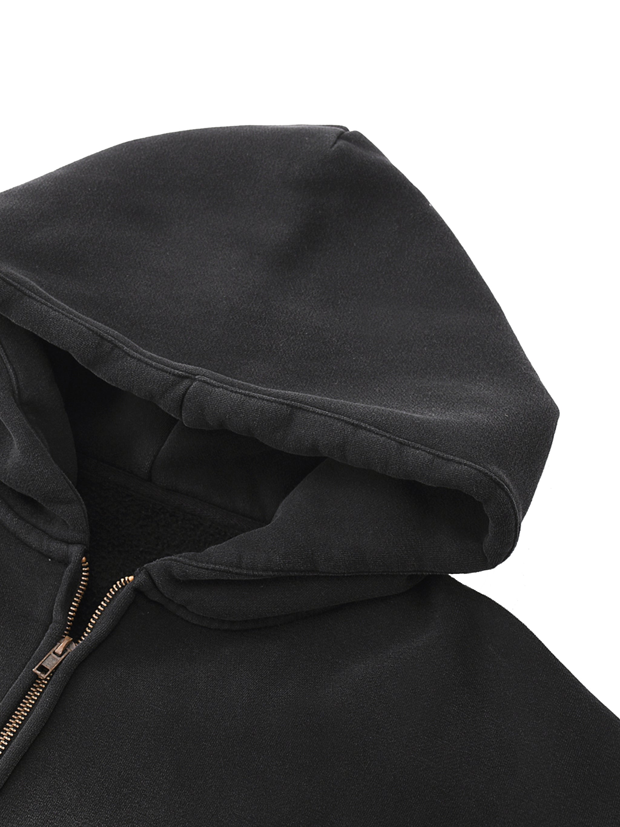 ICONIC ZIPPER BOXY HOODIE