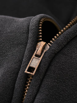 ICONIC ZIPPER BOXY HOODIE